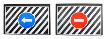 Lapače nečistôt-zásterky so značkami, 2ks, 50x35