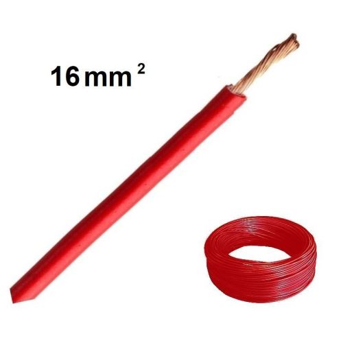 Kabel CYA 16, červený