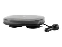 LED majáková mini rampa Luminex Black Edition - magnetická, oranžová, 248mm