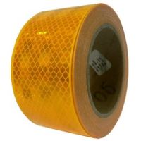 Reflexná páska pre pevný podklad, žltá 1m