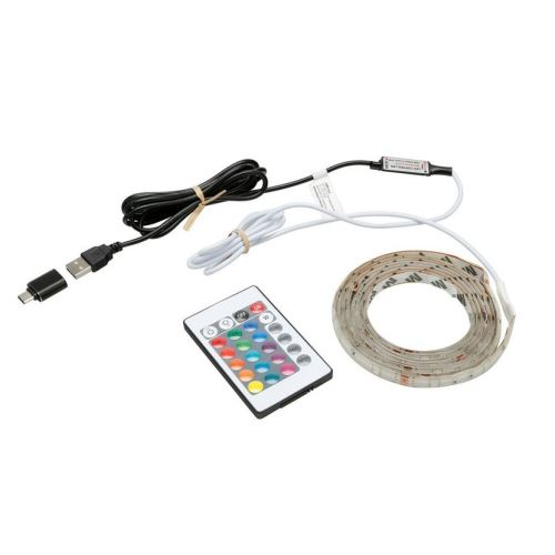 Samolepicí RGB LED pásek, USB - 200 cm