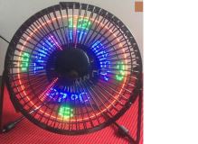 Ventilátor do auta USB s ukazatelem teploty a času (1)