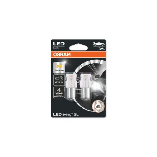 LED 12V P21W BAU15s OSRAM oranžová blistr 2ks