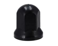 Krytka kolesového skrutky 32 mm, čierna, vyššia