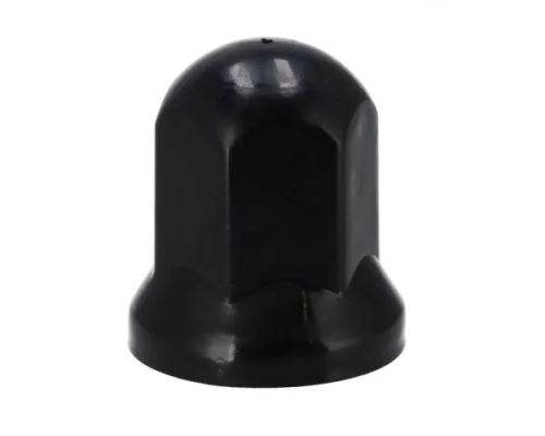 Krytka kolesového skrutky 32 mm, čierna, vyššia