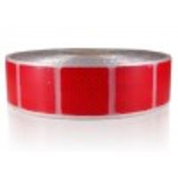 Reflexní páska pro pružný podklad, červená 1m