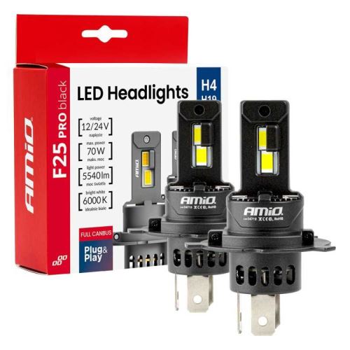 Žárovka AMIO LED H4 12/24V