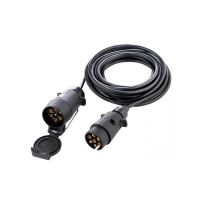 Prodlužovací kabel zásuvky 12V / 7P plast vidlice/zásuvka 5 m