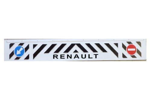 Dlouhá zástěrka RENAULT na návěs - bílá