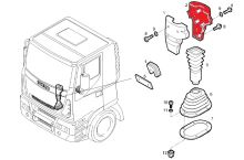 Obložení sloupu volantu pro Iveco Eurocargo, horní