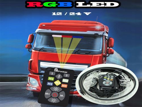 Programovatelný LED pásek - trikolora za okno72cm