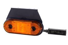 Poziční světlo LD650 (vzor Uni-Point) oranžové s držákem a kabelem