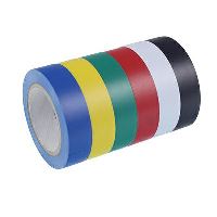 Izolační barevné pásky PVC 15mm x 10m, sada 6ks