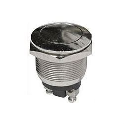 Tlačítko chromové 250V/2A