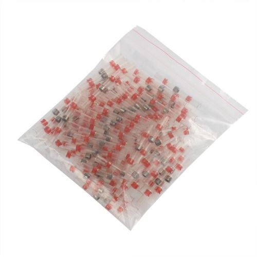 Spojka smršťovací s cínem 0,5-1mm - červená, 100ks