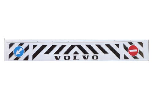 Dlouhá zástěrka VOLVO na návěs - bílá