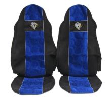 Autopotahy DAF do 2012, oba pásy na sedačce, modré