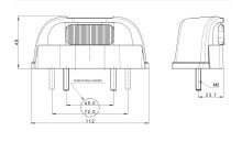 Osvětlení SPZ Fristom FT-260 LED, černé (3)