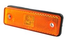 Pozičné svetlo LED oranžovej, 31x98 s gumovou podložkou
