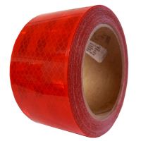 Reflexní páska pro pevný podklad, červená 1m