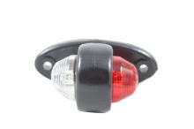 Obrysový svetlomet LED červená / biela