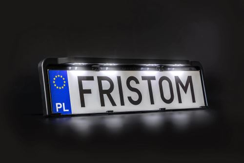 Podložka SPZ černá s osvětlením