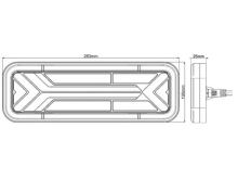 Koncové LED světlo Luminex 12/24V s dynamickým blikačem, pravé (3)