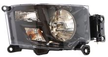 Hlavní světlomet Renault T/K - černý, LED denní svícení, pravý