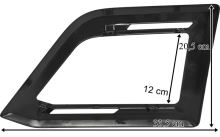 Rámček diaľkových svetlometov Scania z roku 2016 - strecha, čierny, ľavý (1)