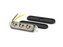 LED výstražné světlo Fristom FT-205, oranžové