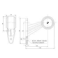 Obrysové světlo Fristom FT-009C LED - 133mm, L/P (1)