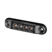 Poziční světlo 4x LED SLIM LD2329, červené GRAPHITE