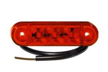 Poziční světlo LED Proplast Pro-Slim 24V, červené