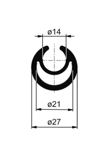 Napínací tyč na plachtu C27mm (5351)