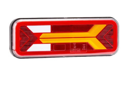 Koncové LED světlo Luminex 12/24V s dynamickým blikačem, pravé